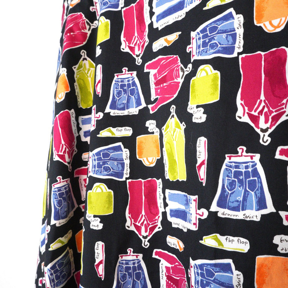 NWT Deadstock Novelty Fashion Print Valerie Stevens‎ A-Line Skirt Size 3X - Picture 8 of 11